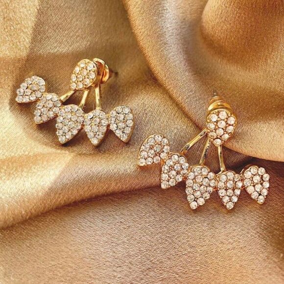 Elegant Gold Earrings A960 - Picture 1 of 3